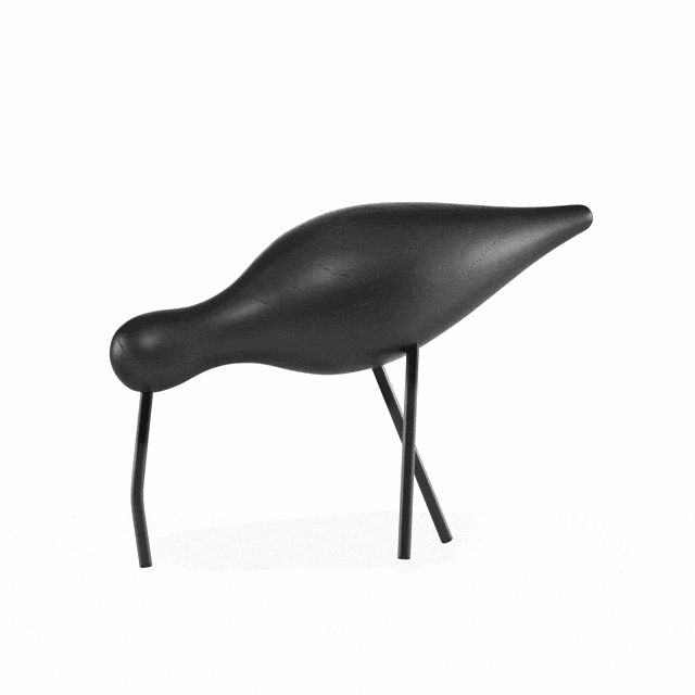 Normann Copenhagen Shorebird Sort Stor - Normann Copenhagen