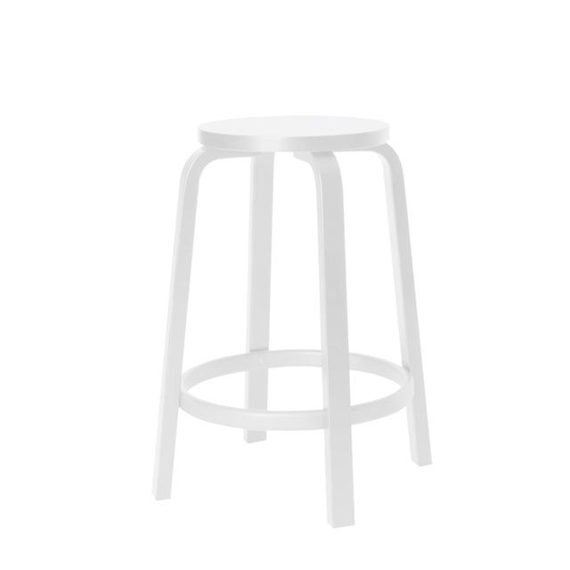 artek 64 Barstol H65 cm Hvid - artek