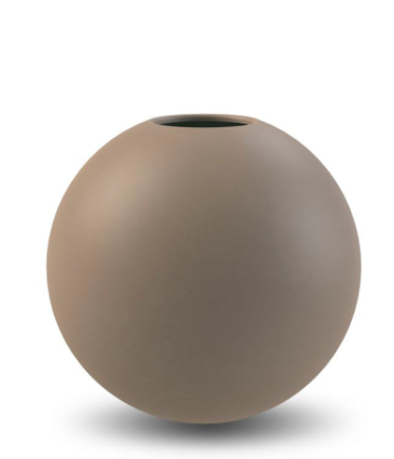 Cooee Design Ball vase, mud, 10 cm - Cooee Design