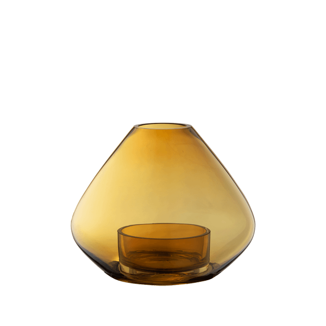 AYTM UNO Lanterne/Vase Amber H11,5 cm - AYTM