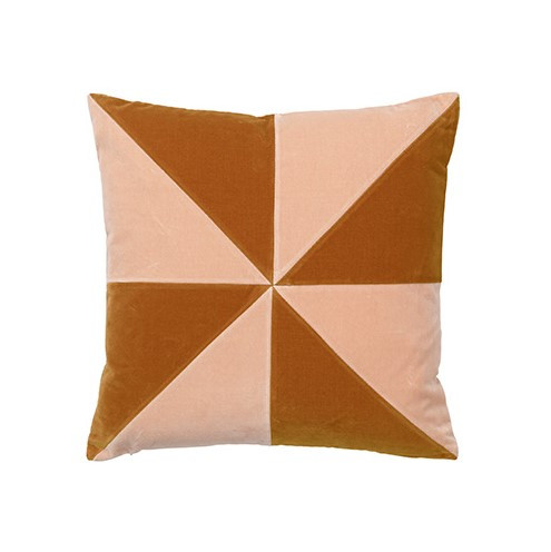 Christina Lundsteen - Suki 40x40 velour pude, karamel/brændt orange - Christina Lundsteen