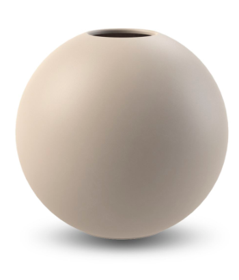 Cooee Design Ball vase Sand, 20 cm - Cooee Design