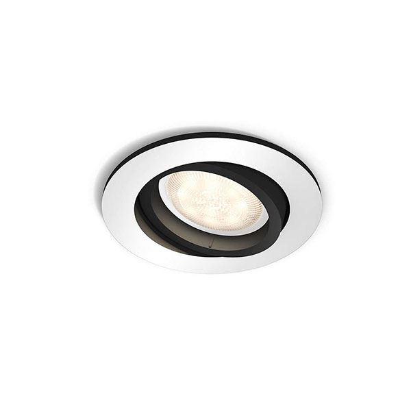 Philips Hue Milliskin Spot Rund Aluminium excl. Dæmper - Philips HUE