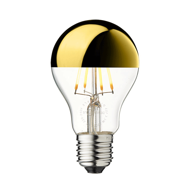 Design by Us Arbitrary XL Pære E27 LED 3,5W Guld - Design By Us