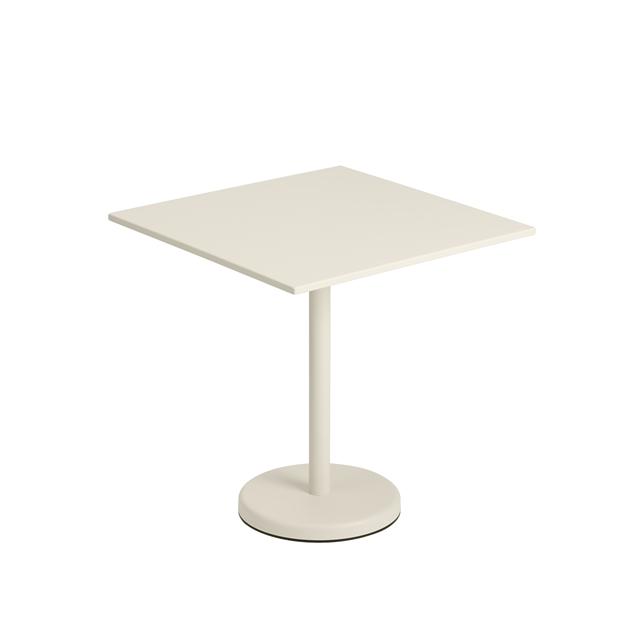 Muuto Linear Steel Café Havebord Råhvid 70 X 70 cm - Muuto