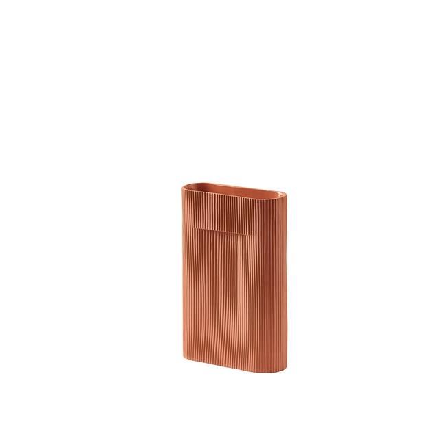 Muuto Ridge Vase Terracotta H35 cm - Muuto