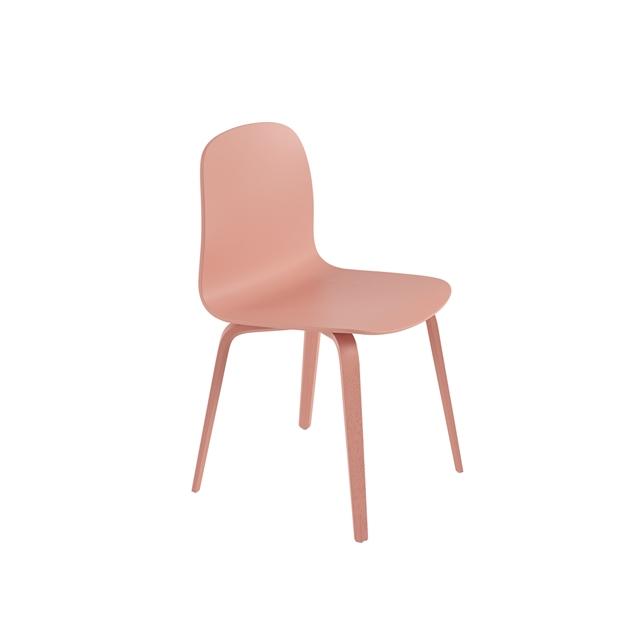 Muuto Visu Spisebordsstol M. Træ Base Tan Rose - Muuto