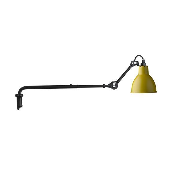 Lampe Gras N203 Væglampe Mat Sort & Mat Gul - Lampe Gras