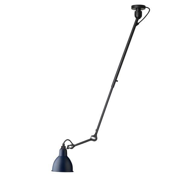 Lampe Gras N302 Loftlampe Mat Sort & Mat Blå - Lampe Gras