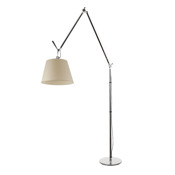 Artemide Tolomeo Mega Gulvlampe Pergament 36 cm Skærm - Artemide