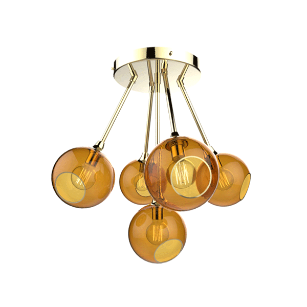 Design by Us Ballroom Molecule Loftlampe Rav/Guld - Design By Us