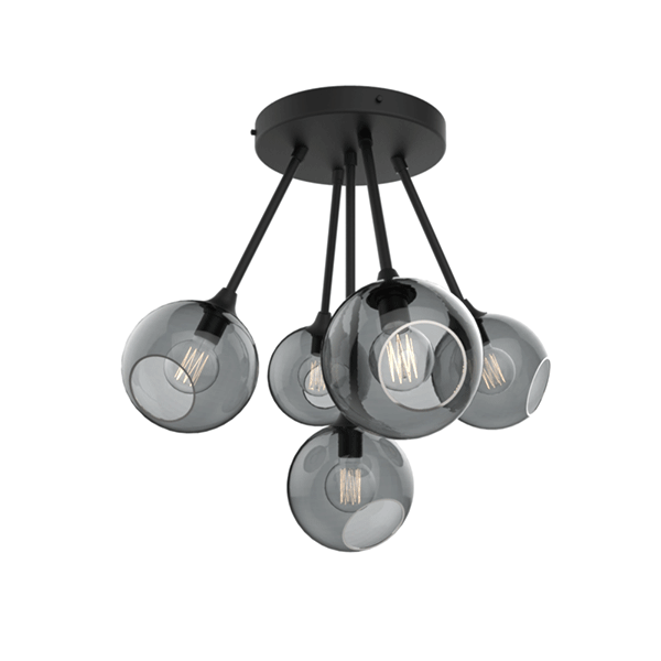 Design by Us Ballroom Molecule Loftlampe Røgfarvet/Sort - Design By Us