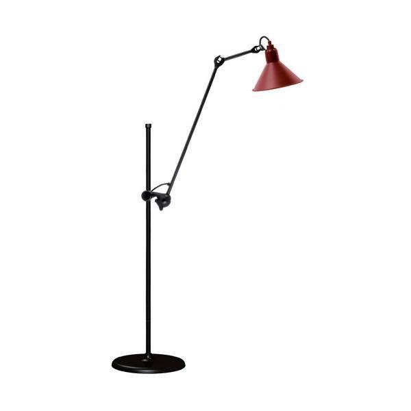 Lampe Gras N215 Gulvlampe Mat Sort & Mat Rød - Lampe Gras