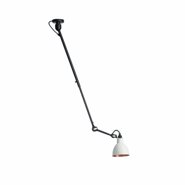 Lampe Gras N302 Loftlampe Mat Sort/Hvid/Kobber - Lampe Gras