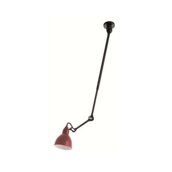 Lampe Gras N302 Loftlampe Mat Sort & Mat Rød - Lampe Gras