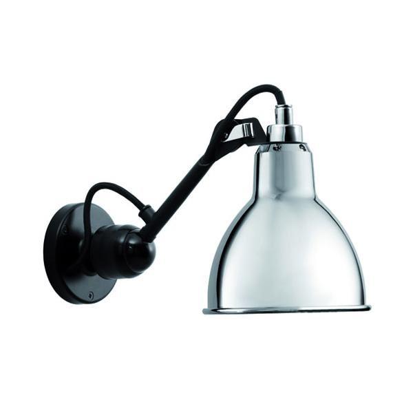 Lampe Gras N304 Væglampe Mat Sort & Krom Hardwired - Lampe Gras