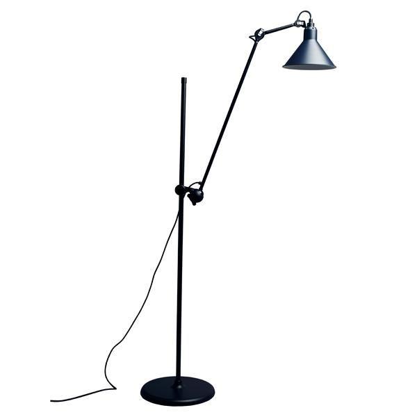 Lampe Gras N215 Gulvlampe Mat Sort & Mat Blå - Lampe Gras