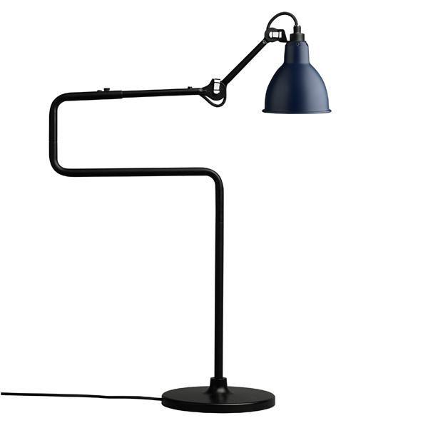 Lampe Gras N317 Bordlampe Mat Sort & Mat Blå - Lampe Gras