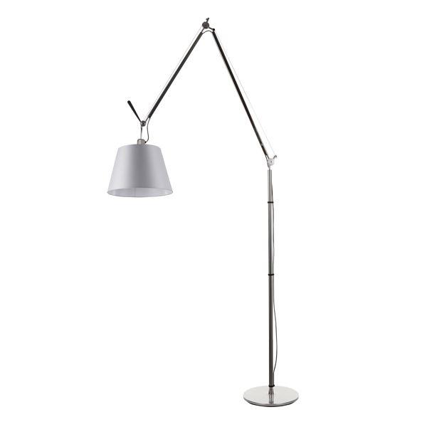 Artemide Tolomeo Mega Gulvlampe Satin 32 cm m. Lysdæmper - Artemide