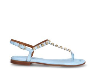 Billi Bi - A4095 sandal med nitter  - blå - Size (40) - Billi Bi