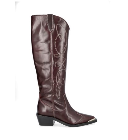 Billi Bi - A5282 lange cowboystøvler  - brun - Size (37) - Billi Bi