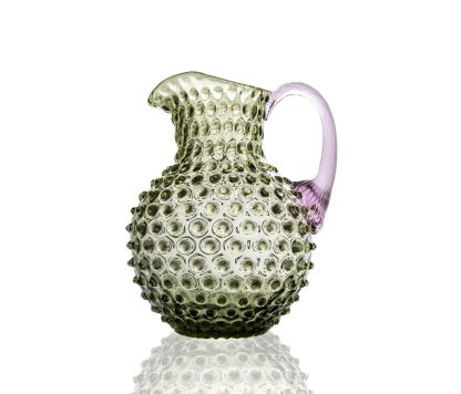 Anna Von Lipa - Paris Hobnail kande, Olivegreen/Lilla - 2L. - Anna Von Lipa