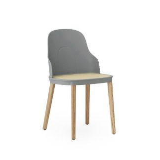 Normann Copenhagen - Allez stol, fletsæde - grå/egetræ - Normann Copenhagen