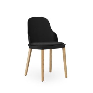 Normann Copenhagen - Allez stol, m/betræk Main Line Flax - sort/egetræ - Normann Copenhagen