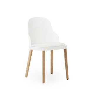 Normann Copenhagen - Allez stol, m/betræk Canvas - hvid/egetræ - Normann Copenhagen