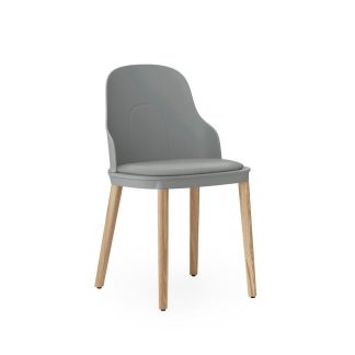 Normann Copenhagen - Allez stol, m/betræk Canvas - grå/egetræ - Normann Copenhagen
