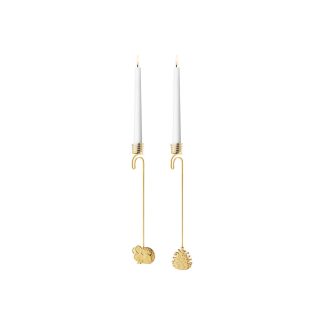 Georg Jensen - CC 2023 lyseholder, forgyldt - 2 stk. - Georg Jensen