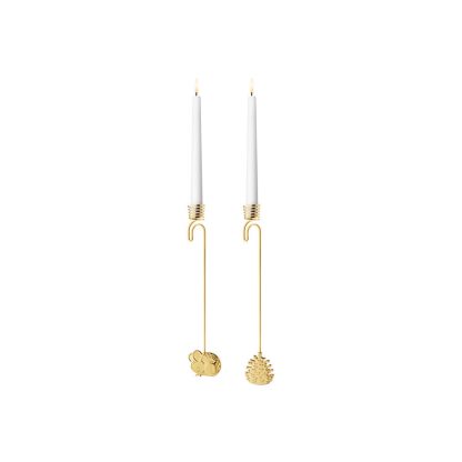 Georg Jensen - CC 2023 lyseholder, forgyldt - 2 stk. - Georg Jensen