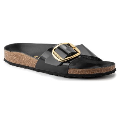 Birkenstock - Madrid Big Buckle sandal  - sort - Size (37) - Birkenstock