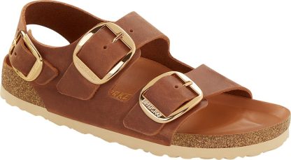 Birkenstock - Milano Big Buckle Leoi  - beige - Size (36) - Birkenstock