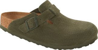 Birkenstock - Boston Suede Clogs  - grøn - Size (41) - HAY