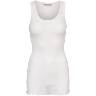 Seamless Basic - Bella Cotton tanktop, Off White  - hvid - Size (one size) - Normann Copenhagen