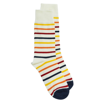 Wood Wood - Finley stripe strømper - Off White Stripe - Lollys Laundry