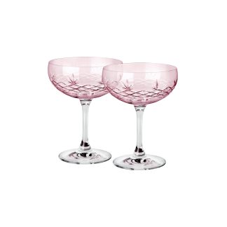 Frederik Bagger - Crispy Topaz Gatsby champagneskåle, pink, 2 stk - 300 ml - Frederik Bagger