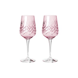 Frederik Bagger - Crispy Topaz Madame hvidvinsglas, pink, 2 stk - 35 cl - Frederik Bagger