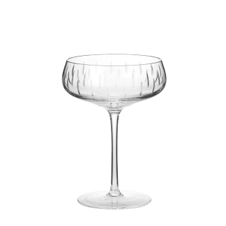 Louise Roe - Champagne Coupe, clear - H:15,5 cm. - Louise Roe