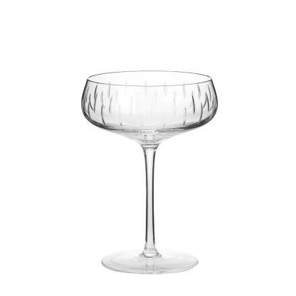 Louise Roe - Champagne Coupe, clear - H:15,5 cm. - Louise Roe