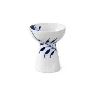 Royal Copenhagen - Blå Mega Riflet vase - H11 cm. - Royal Copenhagen