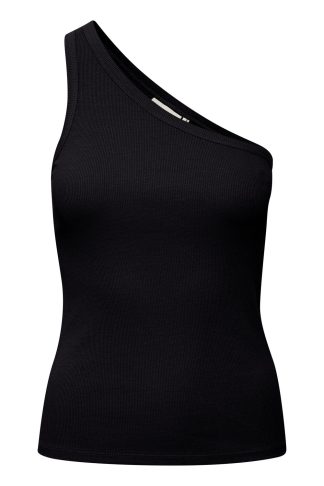 Gestuz - DrewGZ one shoulder top  - sort - Size (m) - GESTUZ