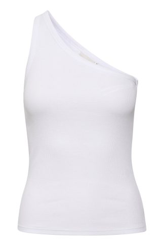 Gestuz - DrewGZ one shoulder top  - hvid - Size (s) - GESTUZ