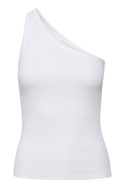 Gestuz - DrewGZ one shoulder top  - hvid - Size (s) - GESTUZ