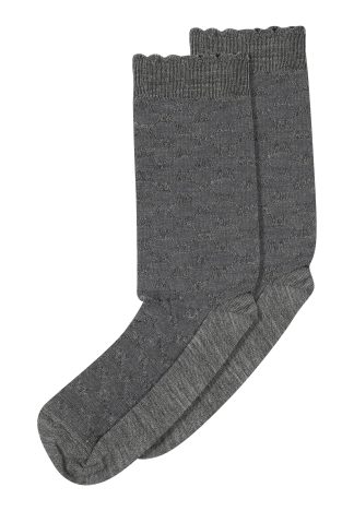 Mpwoman - Grace strømper - Medium Grey Melange - mpWoman