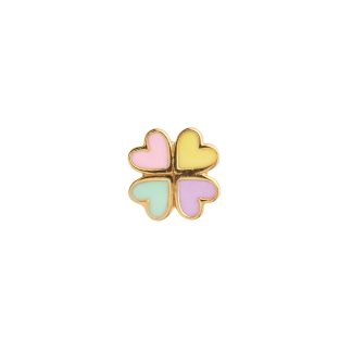 Stine A Jewelry - Love Heart Clover ørering - forgyldt - STINE A Jewelry