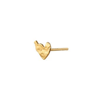 Stine A Jewelry - petit splash disco heart ørestik - forgyldt - STINE A Jewelry