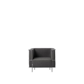 Kristina Dam Studio - Modernist loungestol - Grey Wool - Kristina Dam Studio