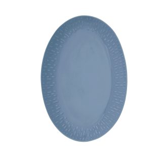 Aida - Confetti Blueberry oval fad m/relief - 36x25,5 cm. - Aida